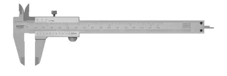 VOGEL TYÖNTÖMITTA 150MM LUKITUSRUUVILLA - Työntömitat - 628101033 - 1