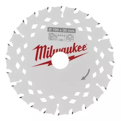 PYÖRÖSAHANTERÄ 190x24Tx30 MM MILW - Pyörösahanterät puu - 63510114 - 1