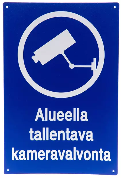 KYLTTI ALUEELLA KAMERAVALVONTA - Varoituskyltit - 67357255 - 1