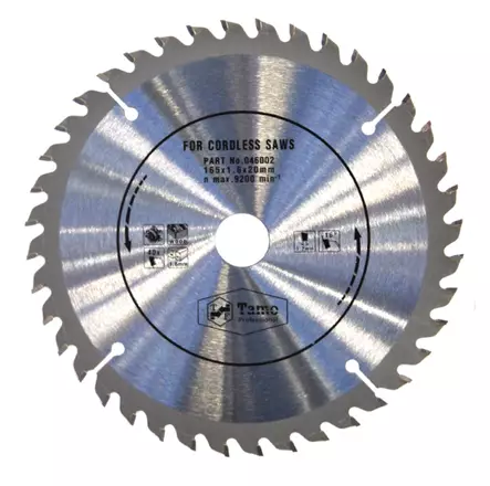 PYÖRÖSAHANTERÄ 165x40Tx20 MM TA OHUT - Pyörösahanterät puu - 635101085 - 1