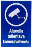 KYLTTI ALUEELLA KAMERAVALVONTA - Varoituskyltit - 67357255 - 1
