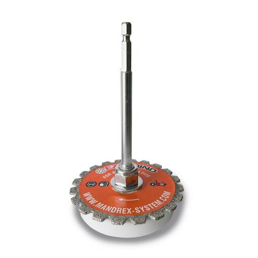 MANDREX TIMANTTITERÄ 40-80 PUTKILLE - Reikäsahan keskiöt - 63610534035 - 1