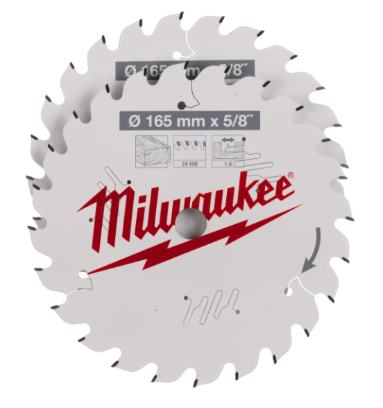 PYÖRÖSAHANTERÄ 165x24T 2 KPL 5/8 KES - Pyörösahanterät puu - 6354932479836 - 1