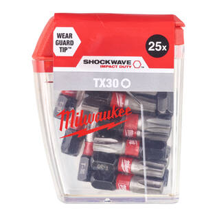 TORX BITS T30 MILW SHOCKWAVE - Ruuvauskärjet torx - 629352557 - 1