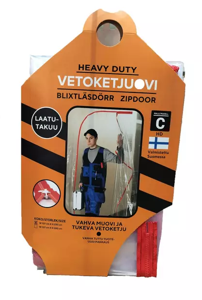 VETOKETJUOVI PVC C-MALLI 1,37X2,3M MITOS - Vetoketjuovet - 67120017 - 1