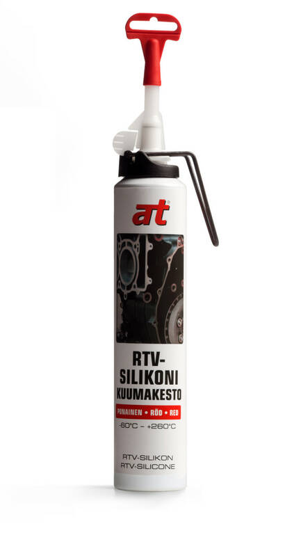 AT RTV SILIKONI TIIVISTE MUST 210ML - Silikonit - 83030197 - 1