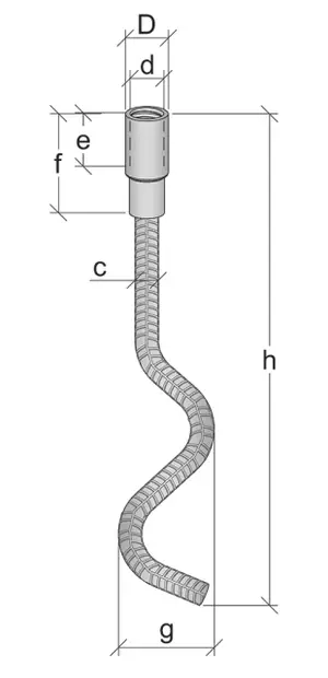 KÄYRÄANKKURI RD12 PITKÄ - Nostosakkelit - 7751021508 - 1