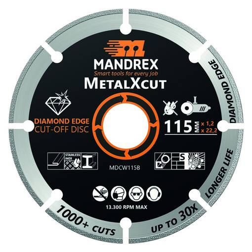 TIMANTTILAIKKA 230MM METALXCUT MANDREX - Timanttilaikat katkaisu - 64410149 - 1